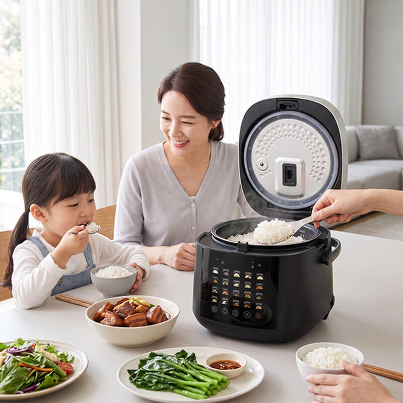 EJR348BLK- Nồi cơm điện tử Locknlock Digital rice cooker 220V, 50Hz, 860W, 1.8L- M&agrave;u đen, , large image number null